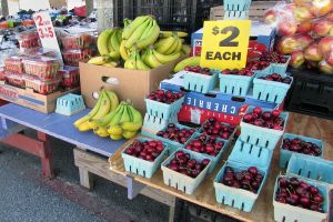 Bananas Cherries Strawberries Apples